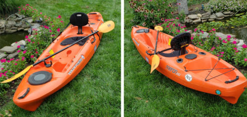 Fishing kayak donated by Lynn Ashe